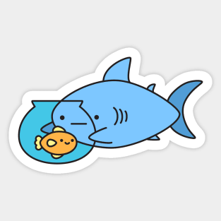 Pancake Shark Sticker